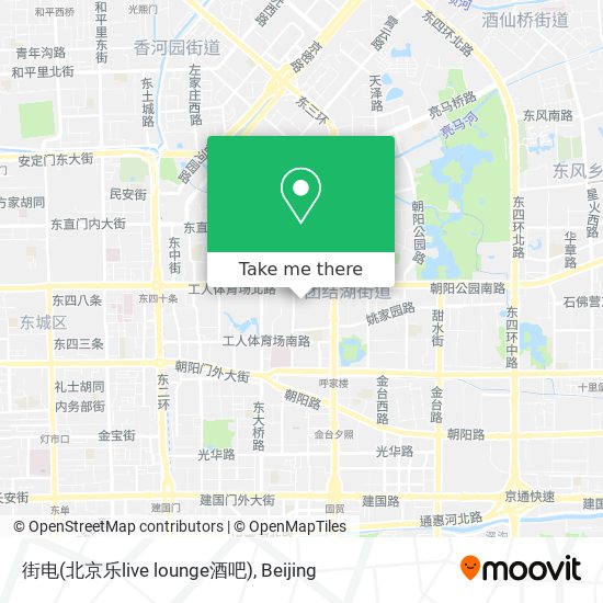街电(北京乐live lounge酒吧) map