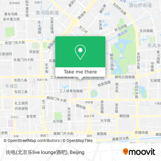 街电(北京乐live lounge酒吧) map