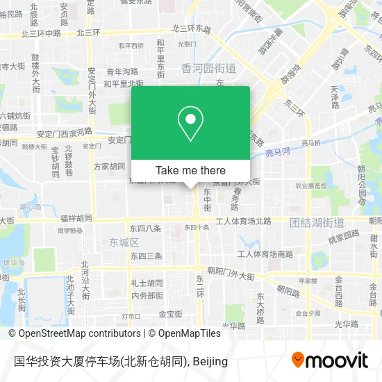 国华投资大厦停车场(北新仓胡同) map