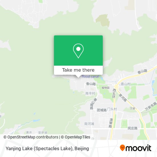 Yanjing Lake (Spectacles Lake) map