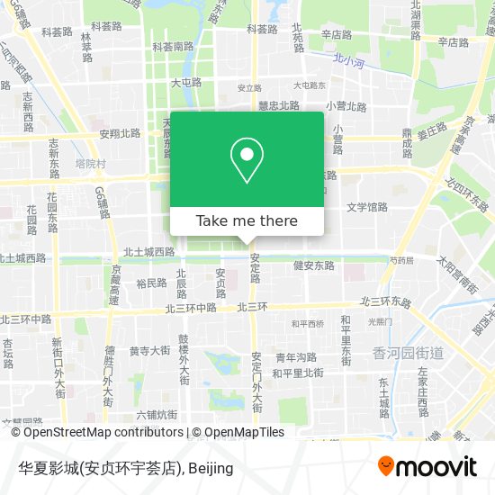 华夏影城(安贞环宇荟店) map