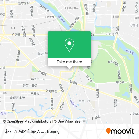 花石匠东区车库-入口 map