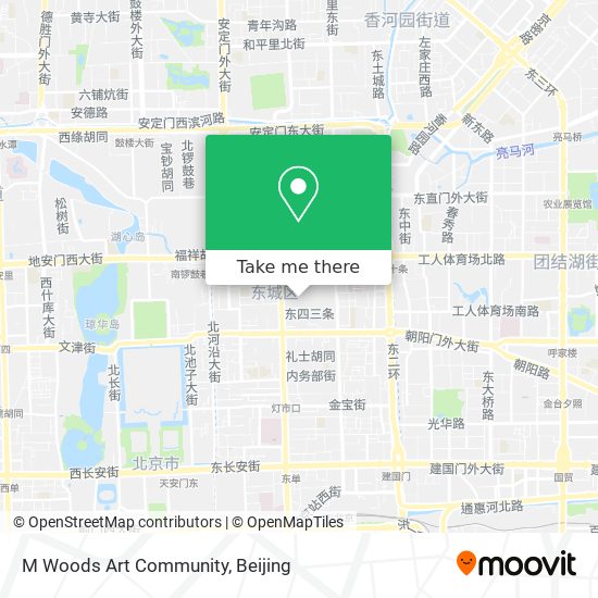M Woods Art Community map