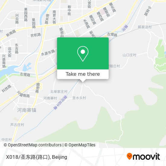 X018/圣东路(路口) map