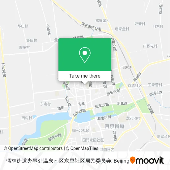 懦林街道办事处温泉南区东里社区居民委员会 map