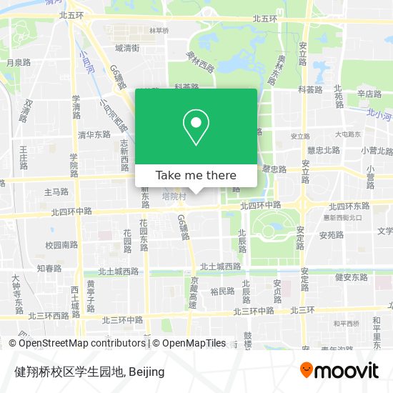 健翔桥校区学生园地 map