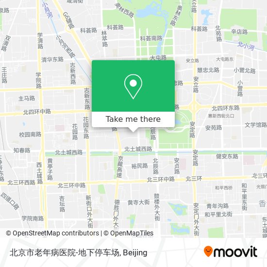 北京市老年病医院-地下停车场 map