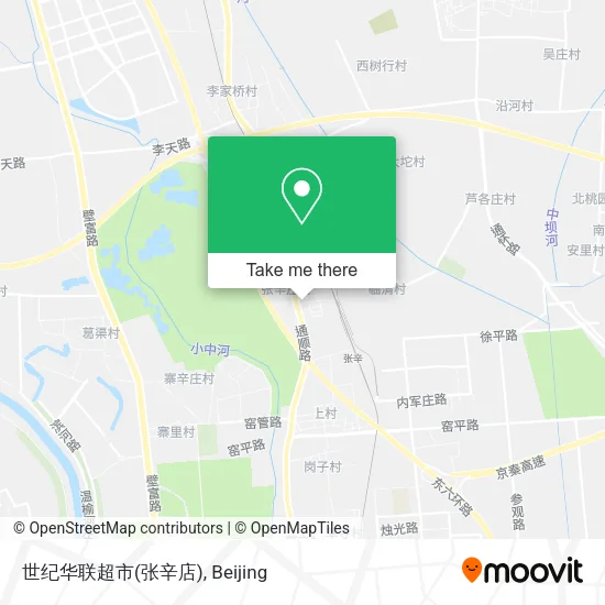 世纪华联超市(张辛店) map