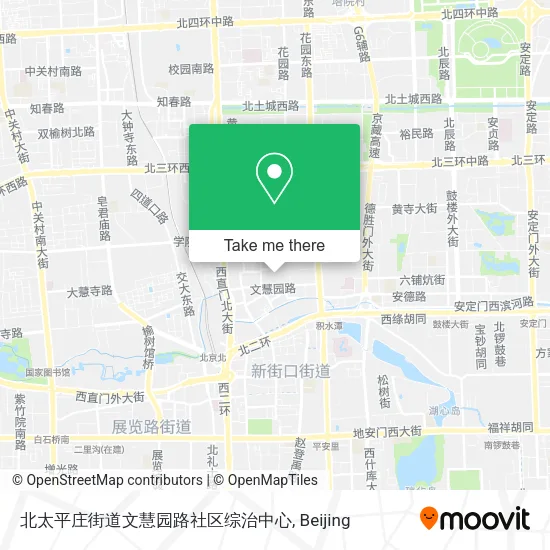 北太平庄街道文慧园路社区综治中心 map