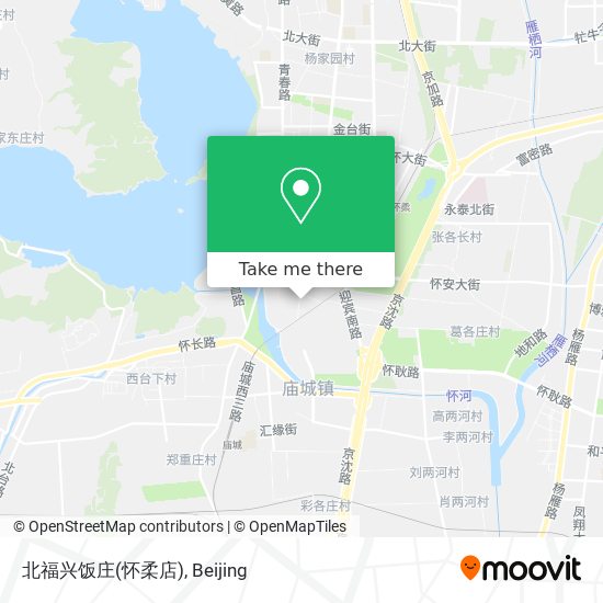 北福兴饭庄(怀柔店) map