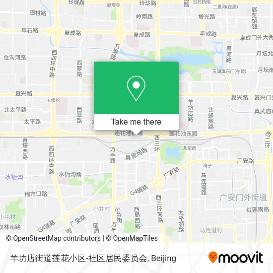 羊坊店街道莲花小区-社区居民委员会 map