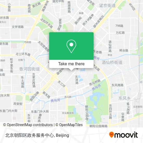 北京朝阳区政务服务中心 map