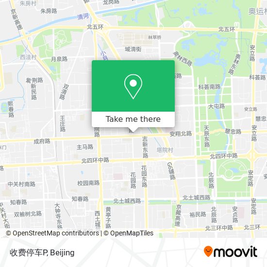 收费停车P map