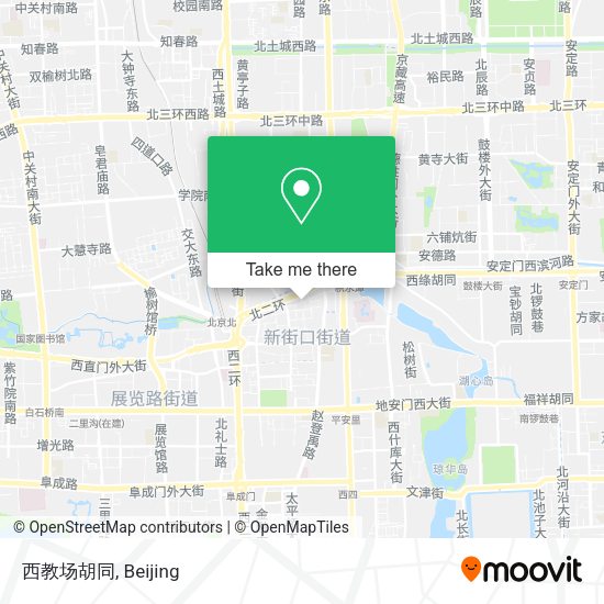 西教场胡同 map
