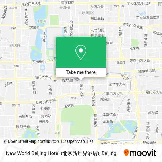 New World Beijing Hotel (北京新世界酒店) map
