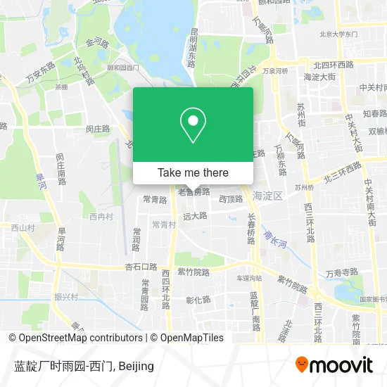 蓝靛厂时雨园-西门 map