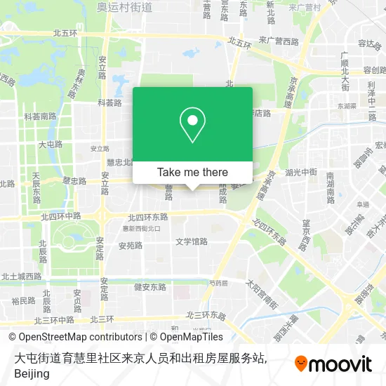 大屯街道育慧里社区来京人员和出租房屋服务站 map