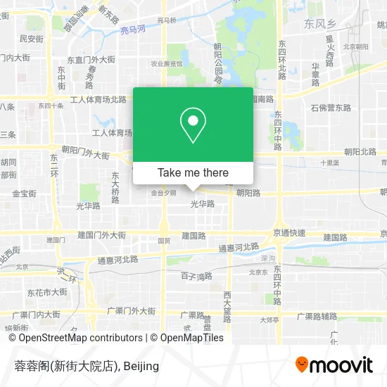 蓉蓉阁(新街大院店) map