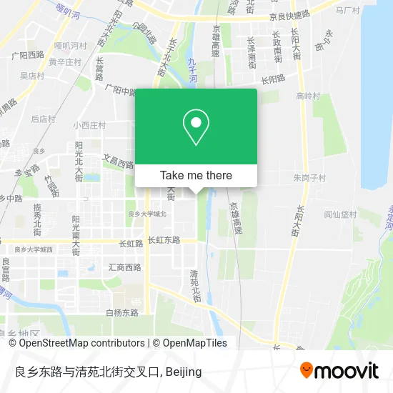 良乡东路与清苑北街交叉口 map