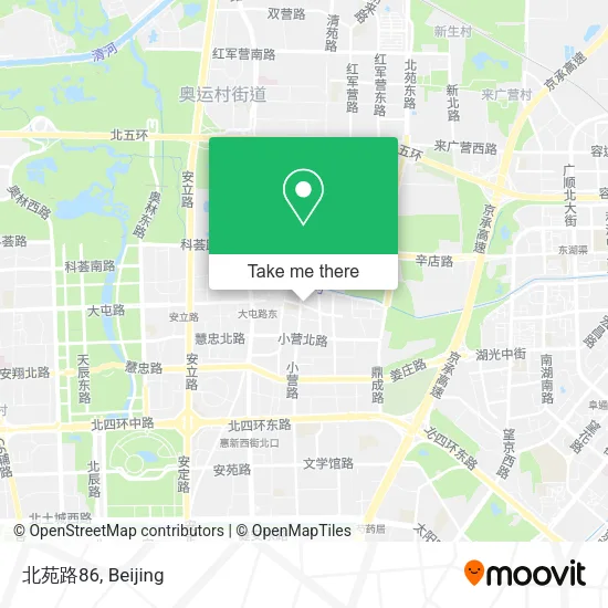 北苑路86 map