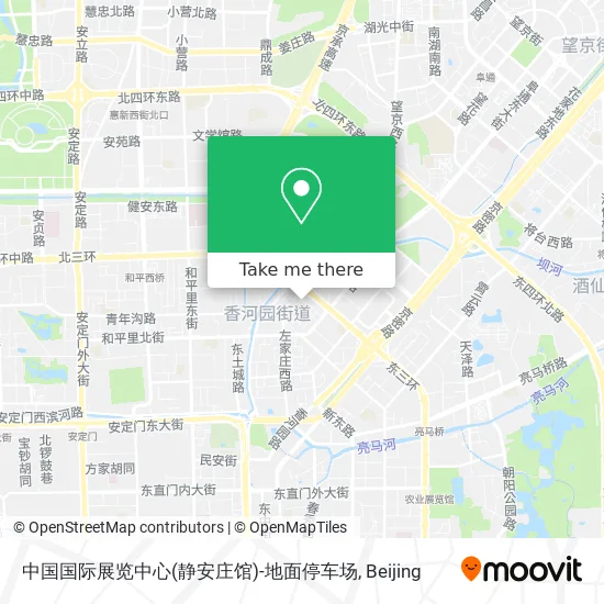 中国国际展览中心(静安庄馆)-地面停车场 map