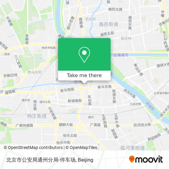 北京市公安局通州分局-停车场 map