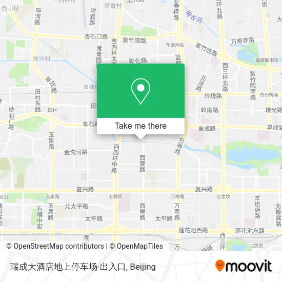 瑞成大酒店地上停车场-出入口 map