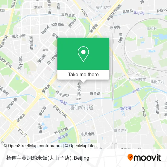 杨铭宇黄焖鸡米饭(大山子店) map