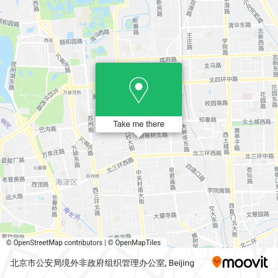 北京市公安局境外非政府组织管理办公室 map