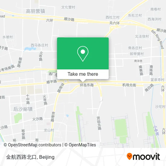 金航西路北口 map