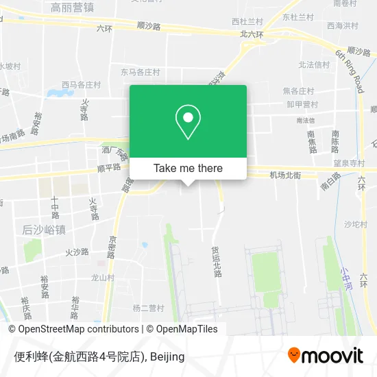 便利蜂(金航西路4号院店) map