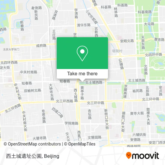 西土城遺址公園 map