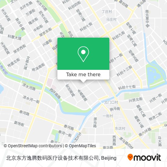 北京东方逸腾数码医疗设备技术有限公司 map