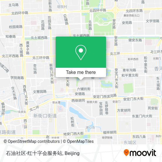 石油社区-红十字会服务站 map
