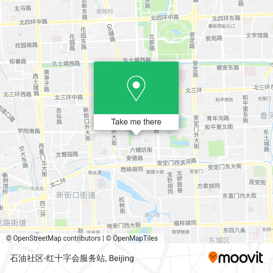 石油社区-红十字会服务站 map