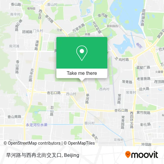 旱河路与西冉北街交叉口 map