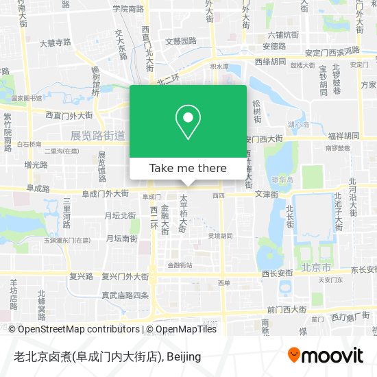 老北京卤煮(阜成门内大街店) map