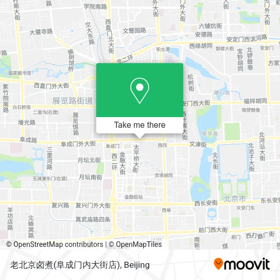 老北京卤煮(阜成门内大街店) map
