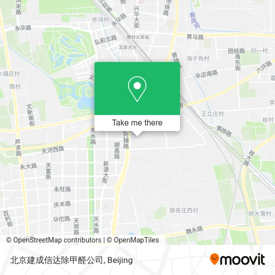 北京建成信达除甲醛公司 map