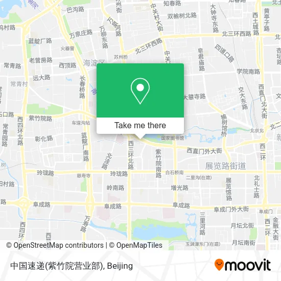 中国速递(紫竹院营业部) map