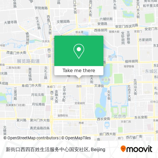 新街口西四百姓生活服务中心国安社区 map