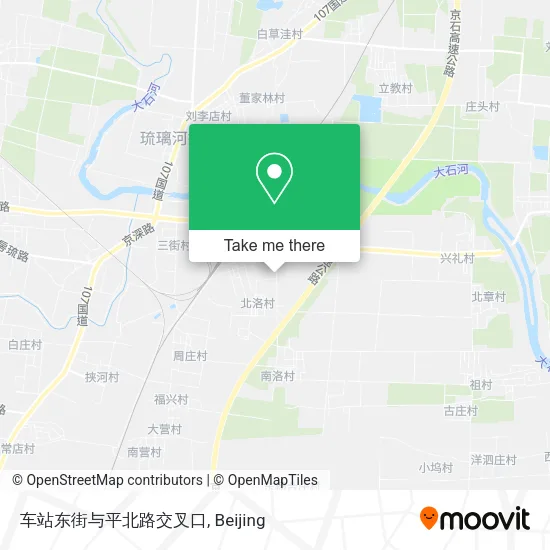 车站东街与平北路交叉口 map