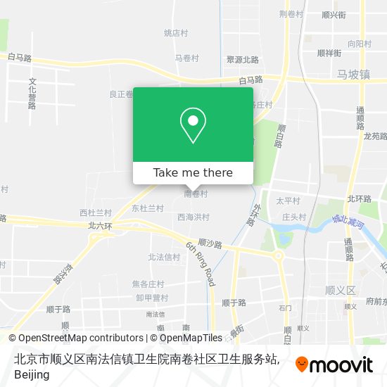 北京市顺义区南法信镇卫生院南卷社区卫生服务站 map