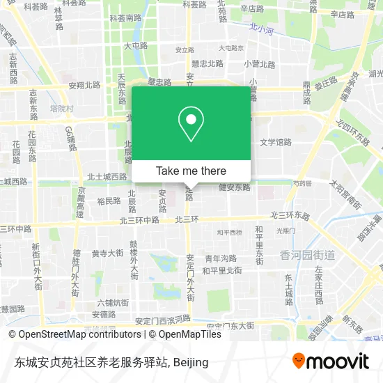 东城安贞苑社区养老服务驿站 map