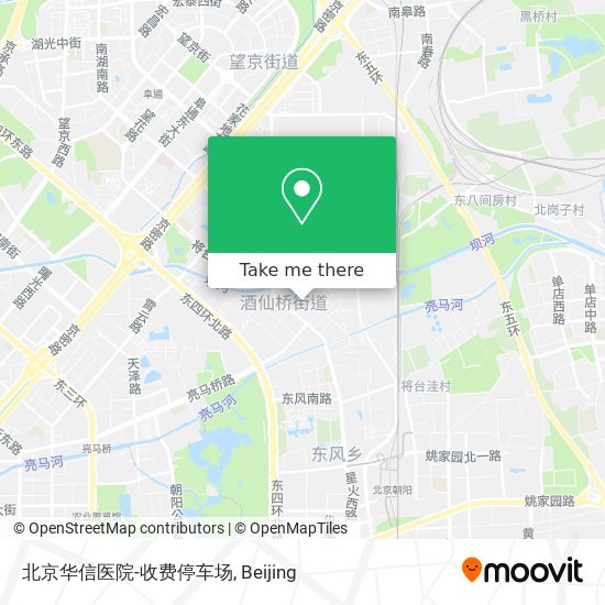 北京华信医院-收费停车场 map