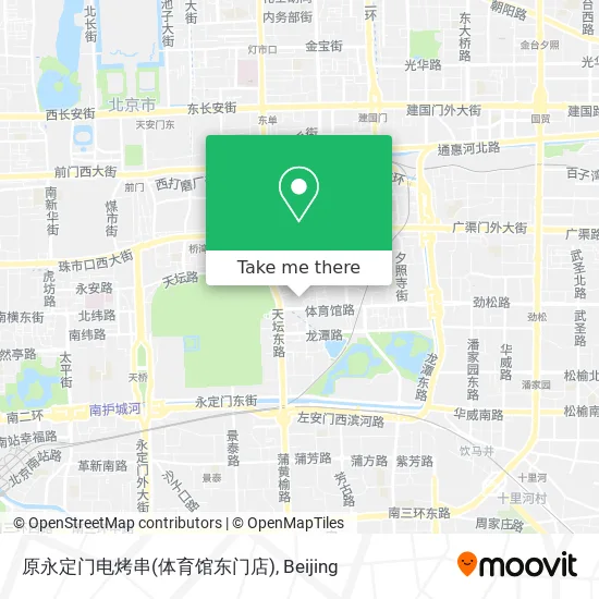 原永定门电烤串(体育馆东门店) map