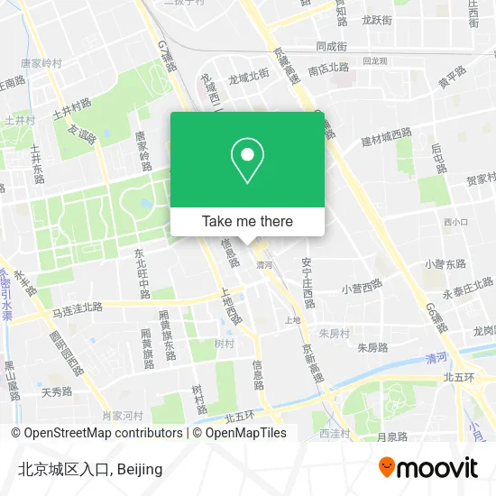 北京城区入口 map