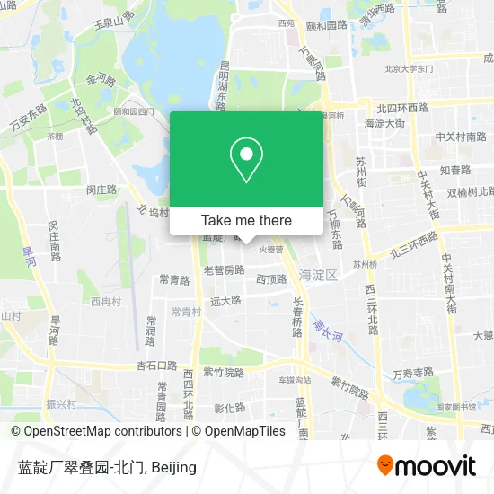 蓝靛厂翠叠园-北门 map