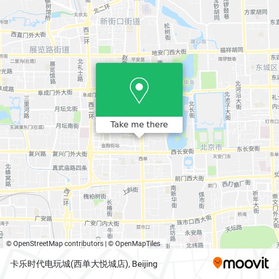 卡乐时代电玩城(西单大悦城店) map