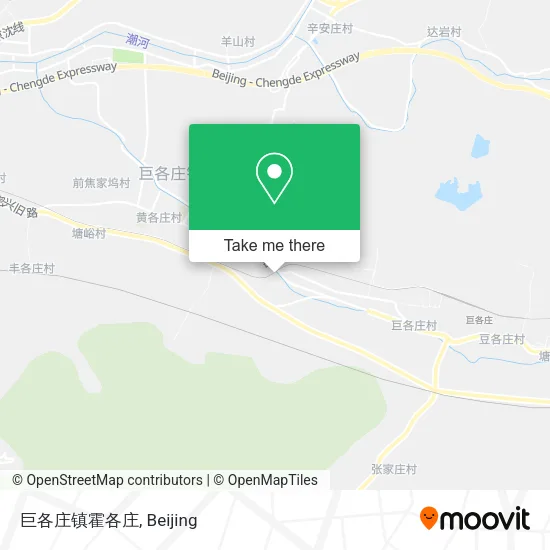 巨各庄镇霍各庄 map
